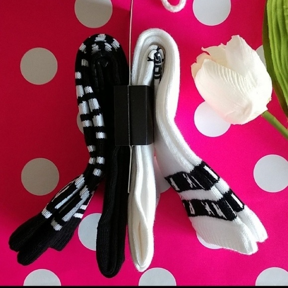 PINK Victoria's Secret Accessories - 2 PAIRS PINK VICTORIA'S SECRET KNEE SOCKS.nwt